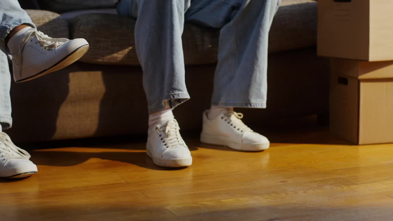 Boîtes emballées pour un déménagement